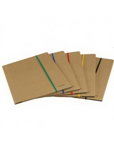 Cartellina 3 Lembi 25X35 Cartone Fsc C/Elastico Piatto 5Mm Starline - 1405 STARLINE - 1