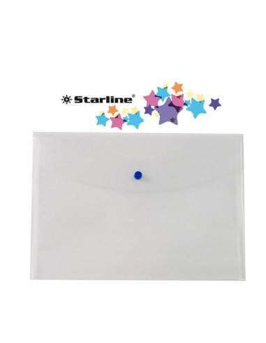 Busta Con Bottone 22X30Cm Trasparente Starline - 030025nt - (conf. 5) STARLINE - 1