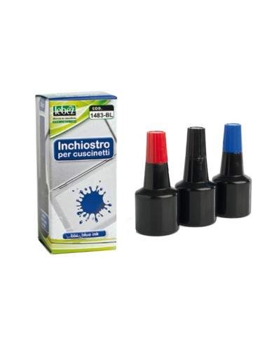 Inchiostro Blu 30Ml Art.1483 S/Olio X Cuscinetti Lebez - 1483-BL Lebez - 1