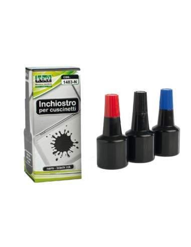 Inchiostro Nero 30Ml Art.1483 S/Olio X Cuscinetti Lebez - 1483-NE Lebez - 1