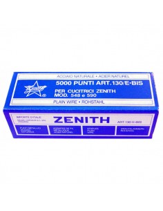 Scatola 5000 Punti Zenith 130/E Bis (6/4) In Acciaio Naturale - 0311301405 - (conf. 10) Zenith - 1