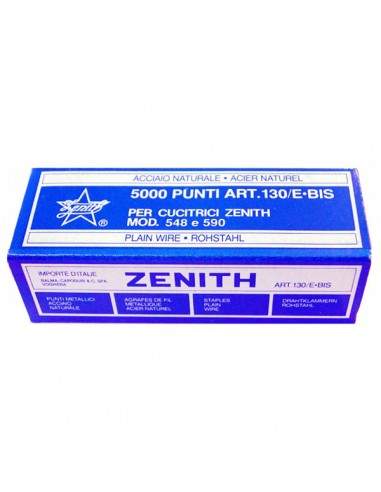 Scatola 5000 Punti Zenith 130/E Bis (6/4) In Acciaio Naturale - 0311301405 - (conf. 10) Zenith - 1