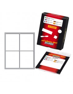 Etichetta Adesiva Bianca 70X56Mm (10Fogli X 4Etichette) Markin - 10047 - (conf. 25) Markin - 1