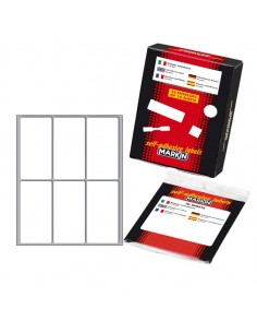 Etichetta Adesiva Bianca 73X37Mm (10Fogli X 6Etichette) Markin - 10048 - (conf. 25) Markin - 1
