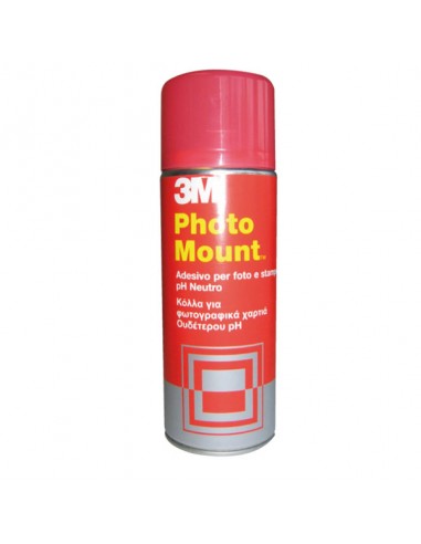 Adesivo Spray 3M Photo Mount Alta Qualita' - Trasparente 400Ml - 58953 3M - 1