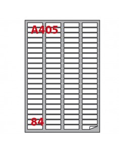 Etichetta Adesiva A/405 Bianca 100Fg A4 46X11,1Mm (84Eti/Fg) Markin - 210A405 Markin - 1