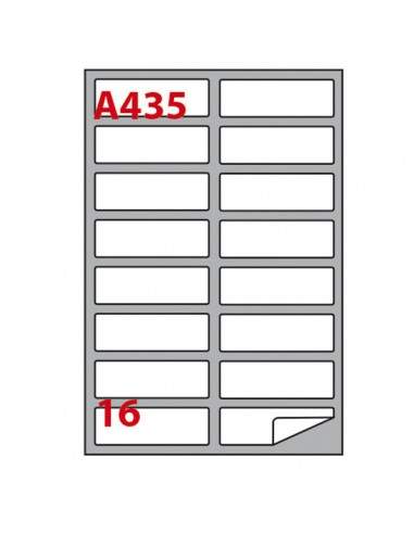 Etichetta Adesiva A/435 Bianca 100Fg A4 99,1X34Mm (16Eti/Fg) Markin - 210A435 Markin - 1