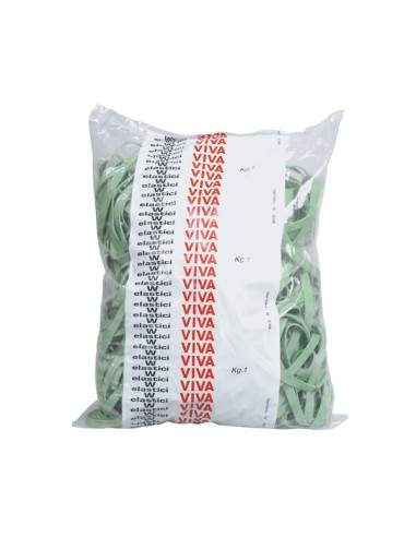 Elastico Fettuccia Verde Ø120 T5 Sacco Da 1Kg - F5X120 Viva - 1