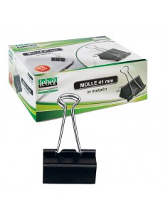 Scatola 12 Double Clips 25Mm Art.510/3 - 510/3 Lebez - 1