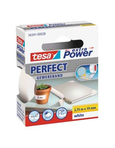 Nastro Adesivo Telato 19Mmx2,7Mt Bianco 56341 Xp Perfect - 56341-0002803 Tesa - 1