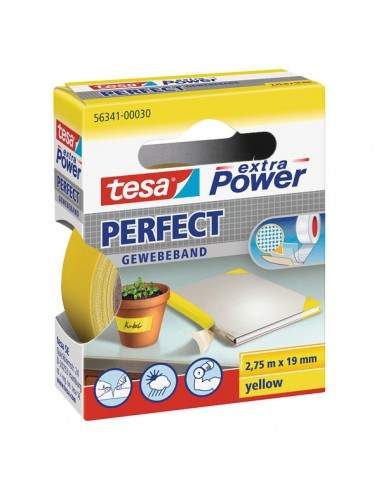 Nastro Adesivo Telato 19Mmx2,7Mt Giallo 56341 Xp Perfect - 56341-00030-03 Tesa - 1