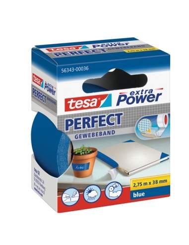 Nastro Adesivo Telato 38Mmx2,7Mt Blu 56343 Xp Perfect - 56343-00036-03 Tesa - 1