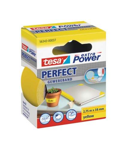 Nastro Adesivo Telato 38Mmx2,7Mt Giallo 56343 Xp Perfect - 56343-00037-03 Tesa - 1