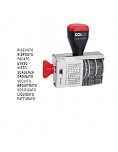 Timbro Datario + Polinomio 04000Wd 12 Diciture 4Mm Colop - 04000/WD-BLS Colop - 1