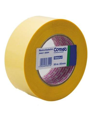 Nastro Biadesivo 50Mtx50Mm Trasparente 64-621 Comet - 64621-00004-00 - (conf. 3) Comet - 1