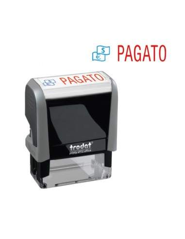 Timbro Printy Office Eco 47X18Mm "Pagato" Trodat - 43265. Trodat - 1