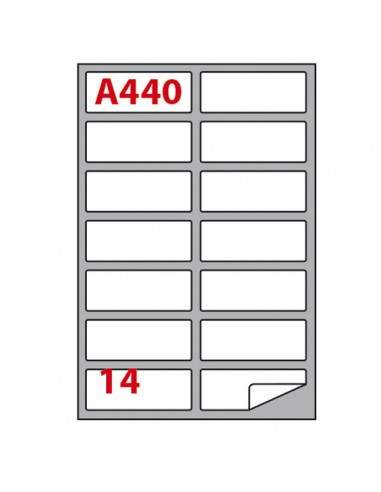 Etichetta Adesiva A/440 Bianca 100Fg A4 99,1X38,1Mm (14Et/Fg) Markin - 210A440 Markin - 1