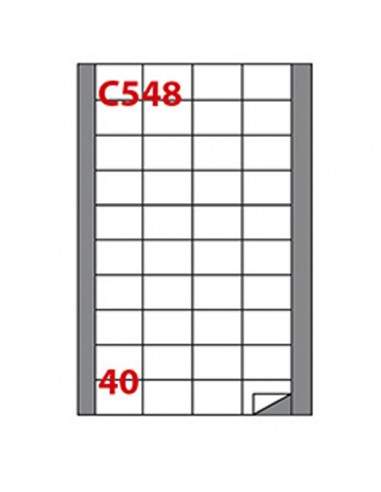 Etichetta Adesiva C/548 Bianca 100Fg A4 45X29,7Mm (40Et/Fg) Markin - 210C548 Markin - 1