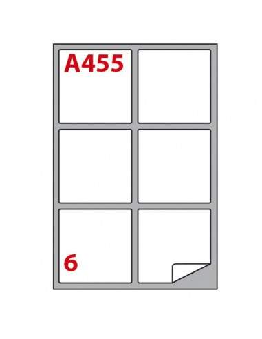 Etichetta Adesiva A/455 Bianca 100Fg A4 99,1X93,1Mm (6Et/Fg) Markin - 210A455 Markin - 1