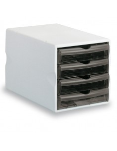 Cassettiera Modula 4 Big Fume' Trasp. Art.24050 Leonardi - 24050TGF Fellowes - 1