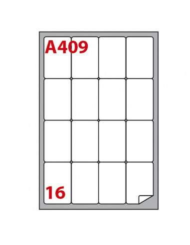 Etichetta Adesiva A/409 Bianca 100Fg A4 47,7X70Mm (16Eti/Fg) Markin - 210A409 Markin - 1