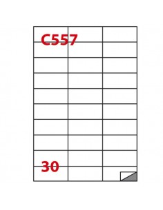 Etichetta Adesiva C/557 Bianca 100Fg A4 70X29,7Mm (30Et/Fg) Markin - 210C557 Markin - 1