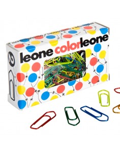 Scatola 100 Fermagli Colorati E Metallizzati N.2 Mm26 Leone Color - FX10 - (conf. 10) Leone Dell'Era - 1