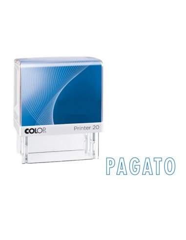 Timbro Printer 20/L G7 Autoinchiostrante 14X38Mm "Pagato" Colop - PRINTER.20/L0126 Colop - 1