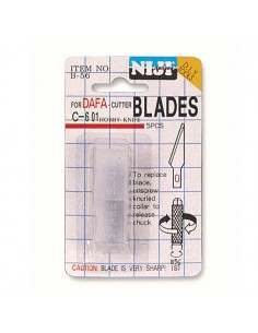 Tubetto 5 Lame Ricambio Per Cutter Hobby Knife Art.B-56 - B-56 Niji - 1