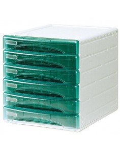Cassettiera 6 Cass. Olivia Verde Trasp. Arda - TR13G6PV Arda - 1