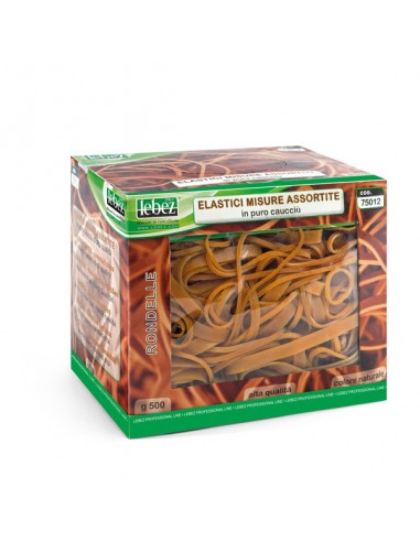 Elastico In Caucciu' Misura Assort. Scatola 500G - 75012 Lebez - 1