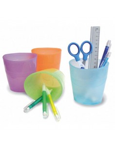 Bicchiere Portapenne Azzurro Trasp. Smile Arda - TR5111BL Arda - 1