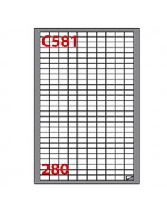 Etichetta Adesiva C/581 Bianca 100Fg A4 19X10Mm (280Et/Fg) Markin - 210C581 Markin - 1