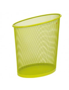 Cestino Gettacarte 18Lt Mesh In Rete Metallica Verde Alba - MESHCORB/V Alba - 1