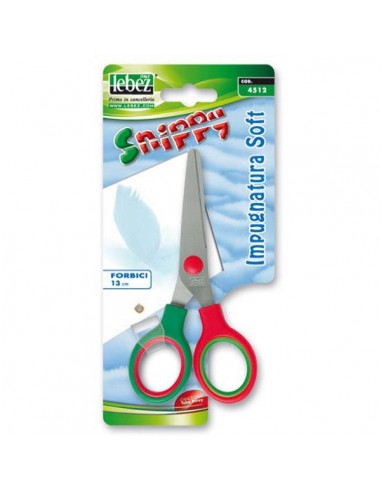 Forbici Snippy Soft 13Cm Punta Tonda 4512 Lebez - 4512 Lebez - 1