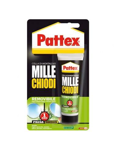 Adesivo Pattex Millechiodi Removibile 100Gr - 1948307 Pattex - 1