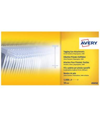 Scatola 5000 Fili Standard In Pp 40Mm Per Sparafili Avery - AS040 Avery - 1