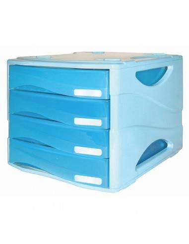 Cassettiera 4 Cass. Smile Arc Azzurro Arda - TR15P4PARCBL Arda - 2
