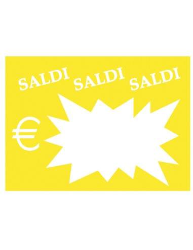 Conf. 50 Segnaprezzi Flash Saldi 8X11Cm Colori Ass. Cwr 06043 - 06043 CWR - 1