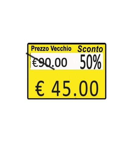 Pack 10 Rotoli 600 Etich. 26X19Mm "Taglio Prezzo..." Giallo Perm. Printex - B10/2619/CPGSTS Printex - 2