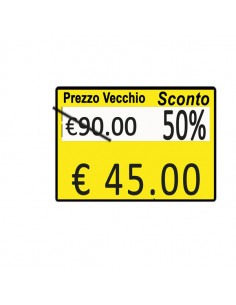 Pack 10 Rotoli 600 Etich. 26X19Mm "Taglio Prezzo..." Giallo Remov. Printex - B10/2619/CRGSTS Printex - 1
