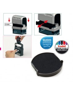 Blister 2 Tamponcino 6/4642 Nero Trodat - 65873. Trodat - 1