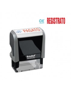 Timbro Printy Office Eco 47X18Mm "Registrato" Trodat - 43268. Trodat - 1