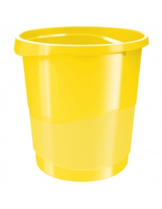 Cestino Gettacarte Europost Giallo Vivida 14Lt Esselte - 623946 Esselte - 1