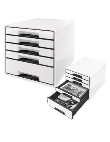 Cassettiera Drawer Cabinet Cube 5 Bianco Leitz - 52531001 Leitz - 1