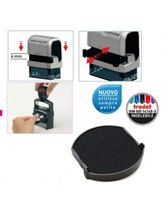 Blister Da 3 Tamponi 6/4630 Nero Trodat - 121198 Trodat - 1