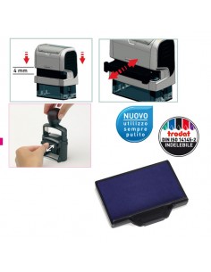 Blister Da 3 Tamponi 6/53 Blu Trodat - 1525 Trodat - 1