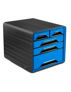 Cassettiera 5 Cassetti Misti Nero/Blu Oceano 7-213 Smoove Cep - 1072130351 CEP - 1