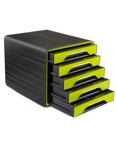 Cassettiera 5 Cassetti Standard Nero/Verde Anice 7-111 Smoove Cep - 1071110301 CEP - 1