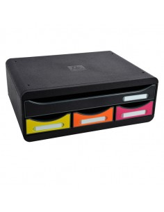 Cassettiera Toolbox 4 Cassetti Nero/Arlecchino Exacompta - 319798D Exacompta - 1